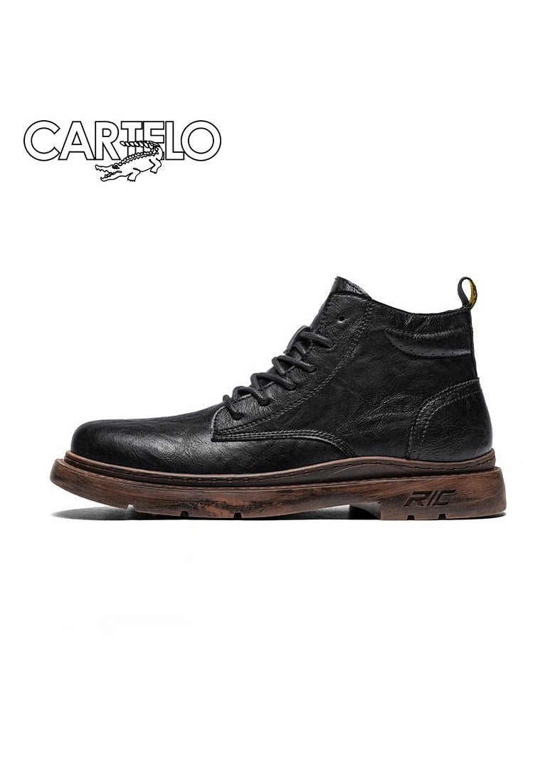 New CARTELO Fashion High Top Outdoor Work Boots