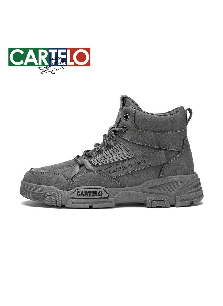 New CARTELO Fashion High Top Outdoor Work Boots