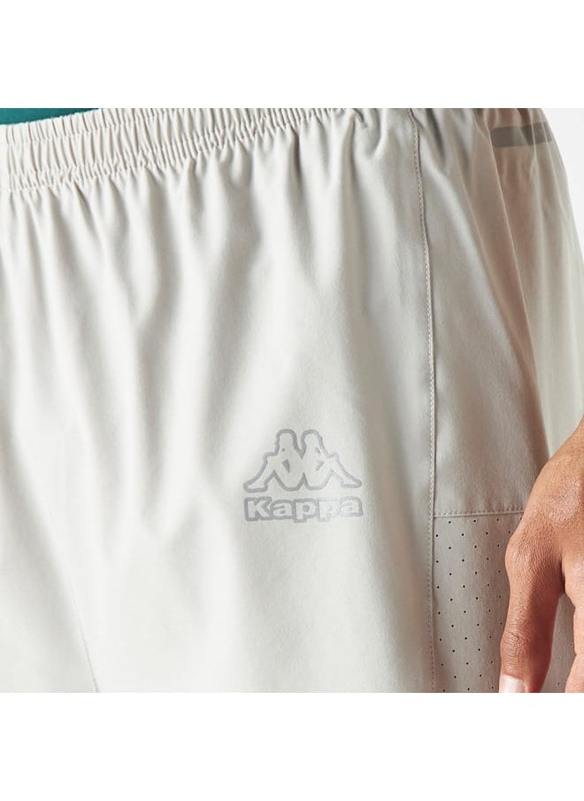 Kappa Logo Print Shorts with Elasticised Waistband