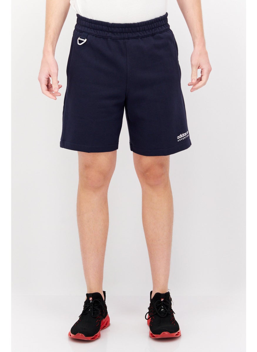 Men Sportswear Fit Drawstring Training Short, Navy