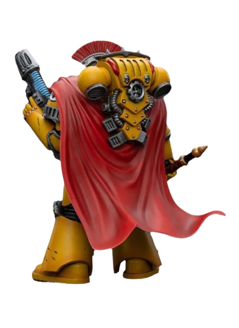 JOYTOY Warhammer 40,000 Action Figure, Imperial Fists - Legion Chaplain Archon, 4.7 Inch 1/18 Warhammer 40K Series Model, Unisex, Adult, New Year Festival, Birthday Gift, Suitable for Children 15 Years Old and Above