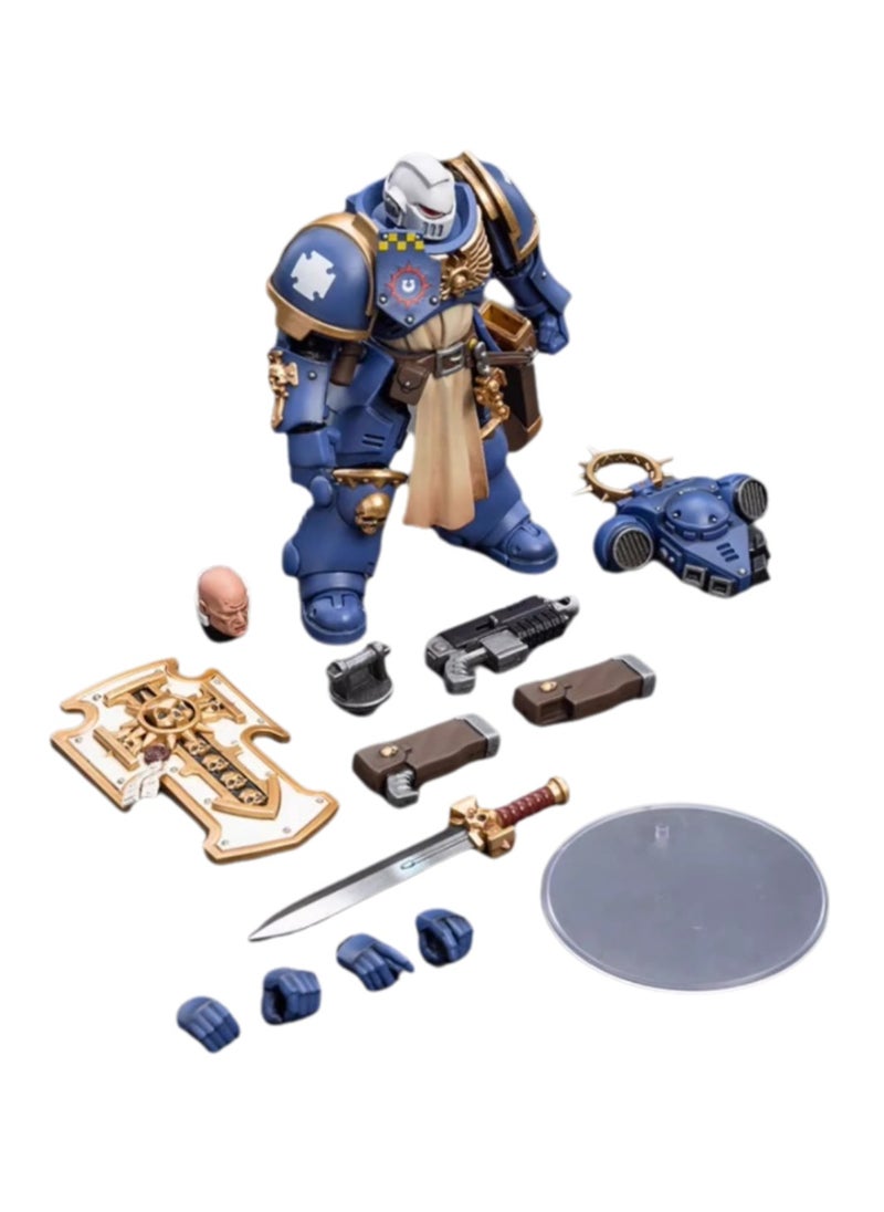 JOYTOY Warhammer 40,000 Action Figure, Ultramarines - Sword Guard Veteran 03, 4.7 Inch 1/18 Warhammer 40K Series Model, Unisex, Adult, New Year Festival, Birthday Gift, Suitable for Children 15 Years Old and Above