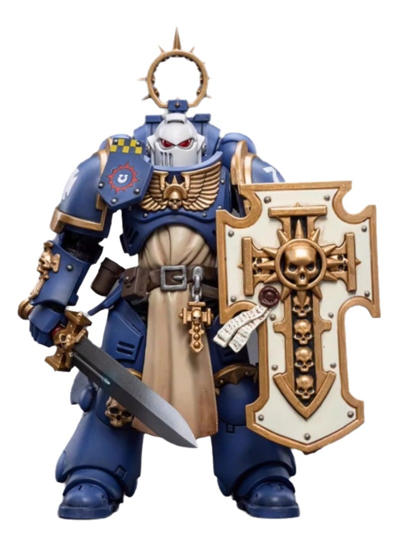 JOYTOY Warhammer 40,000 Action Figure, Ultramarines - Sword Guard Veteran 03, 4.7 Inch 1/18 Warhammer 40K Series Model, Unisex, Adult, New Year Festival, Birthday Gift, Suitable for Children 15 Years Old and Above