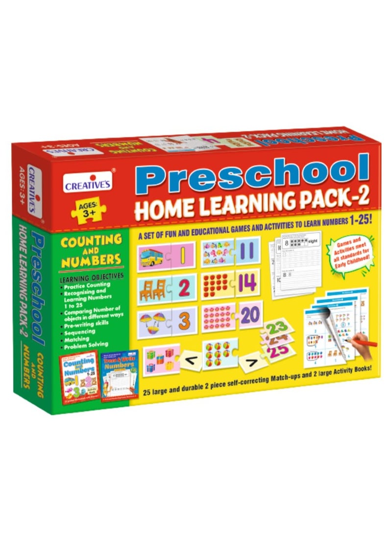 Creative's Preschool Home Learning Pack-2| Counting & Numbers | Early Leaner Puzzles for Kids | Pre-School Learning Game for Kids | Activity Educational Games | Ages -3 Years