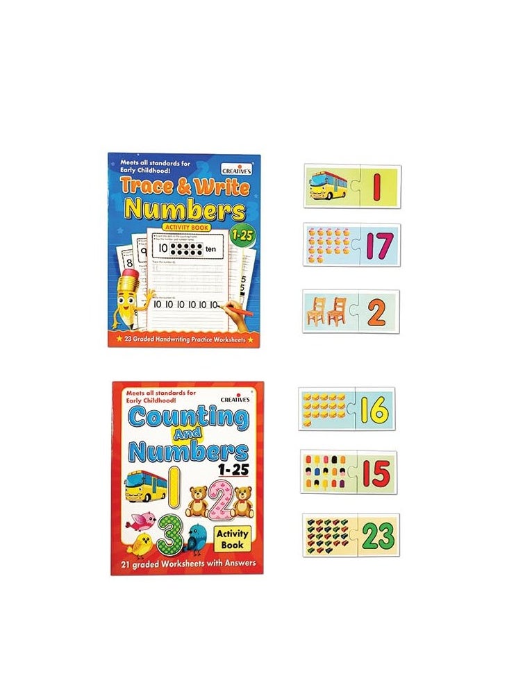 Creative's Preschool Home Learning Pack-2| Counting & Numbers | Early Leaner Puzzles for Kids | Pre-School Learning Game for Kids | Activity Educational Games | Ages -3 Years