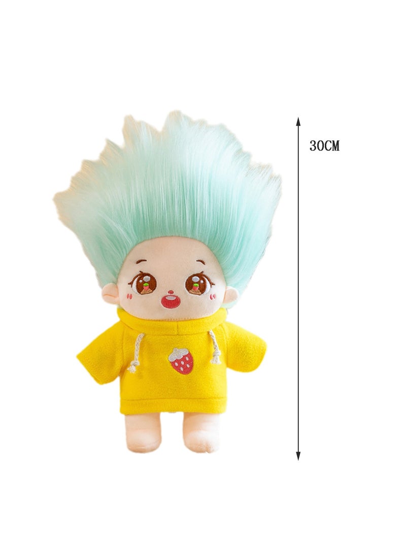 30 CM Cartoon Cute Hoodie Little Girl Plush Toy Soft Stuffed Doll For Girls And Boys All Ages Gift (Style E)