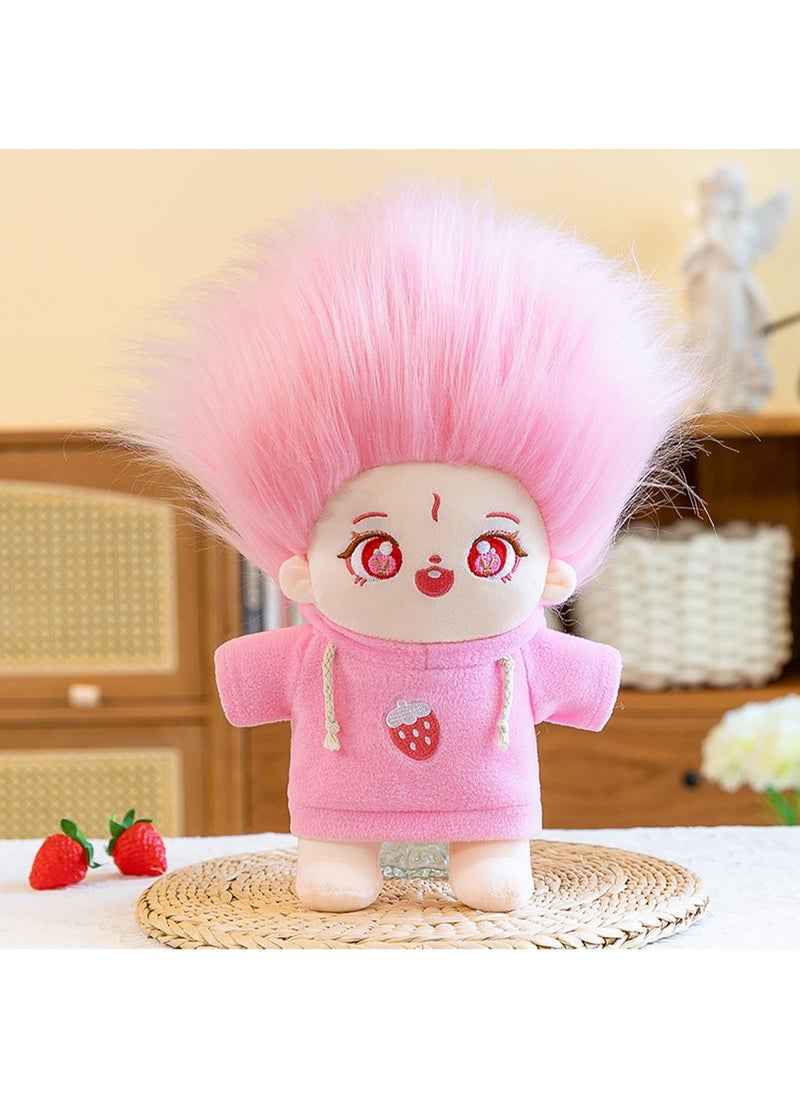 30 CM Cartoon Cute Hoodie Little Girl Plush Toy Soft Stuffed Doll For Girls And Boys All Ages Gift (Style D)