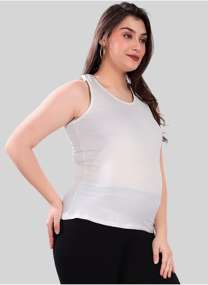 TUMMY Maternity and Nursing Tank Top Combo Pack  of 2