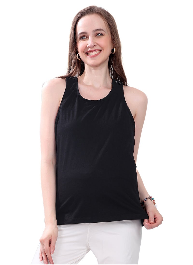 TUMMY Maternity and Nursing Tank Top Combo Pack  of 2