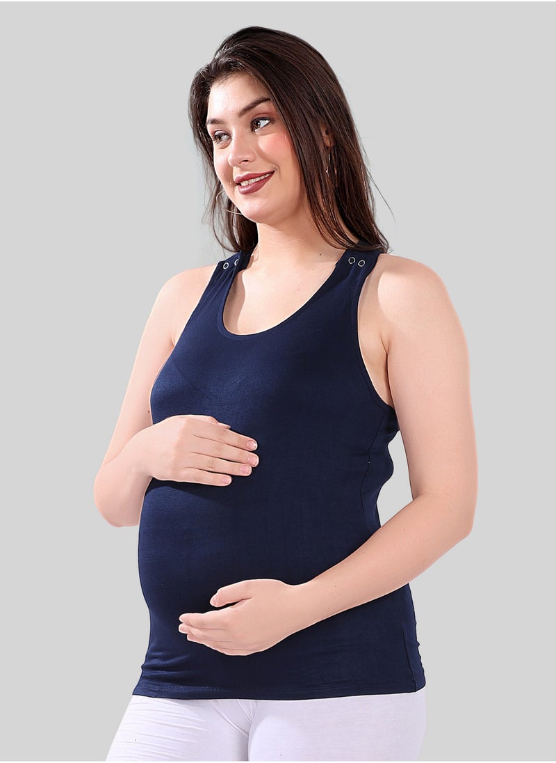 TUMMY Maternity and Nursing Tank Top Combo Pack  of 2