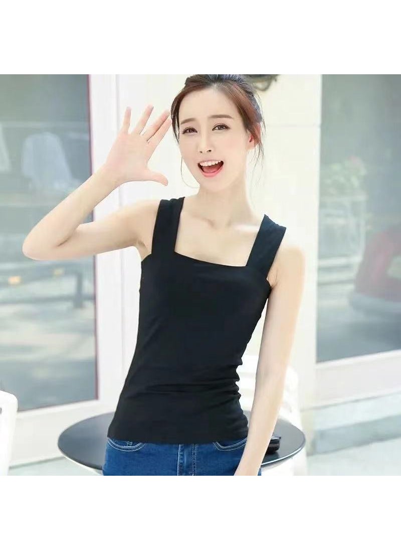 2024 New Strappy Vest Womens Versatile Camisole Black