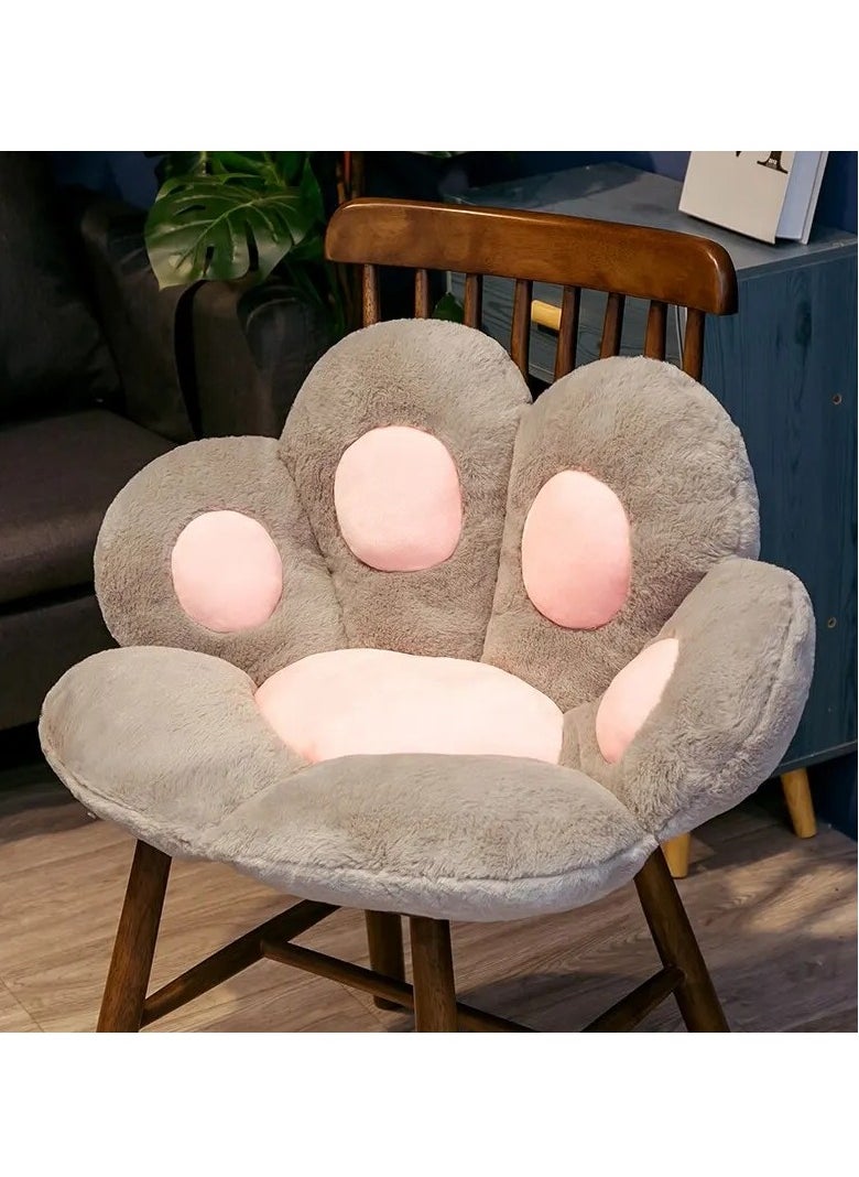 Cat Paw Cushion, Soft Lazy Sofa Kawaii Bear Paw Pillows, Durable And Comfortable Stuffed Floor Cushion, Easy To Clean Long Lasting Chair Cushion For Home And Office, (1pc, White)