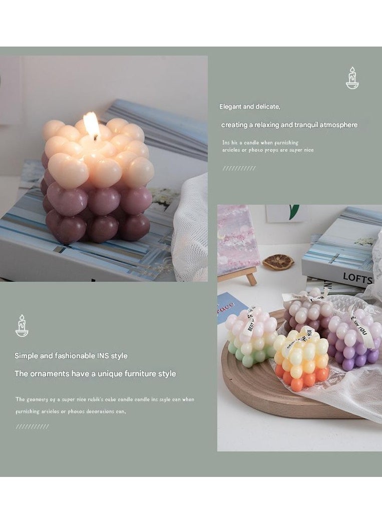 Magic Cube Aromatherapy Candle Companion Gift Ins Home Decoration（Blackberry Basil）