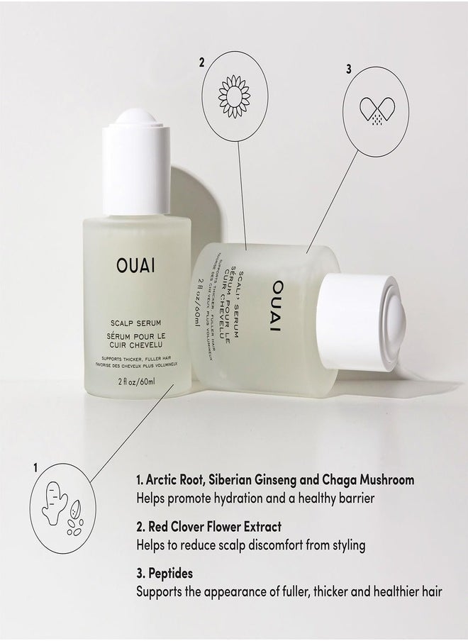 OUAI Scalp Serum for Thicker, Fuller Hair - Nourishing Treatment for Healthy Hair Growth - 60ml