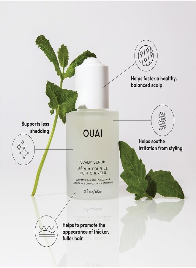 OUAI Scalp Serum for Thicker, Fuller Hair - Nourishing Treatment for Healthy Hair Growth - 60ml