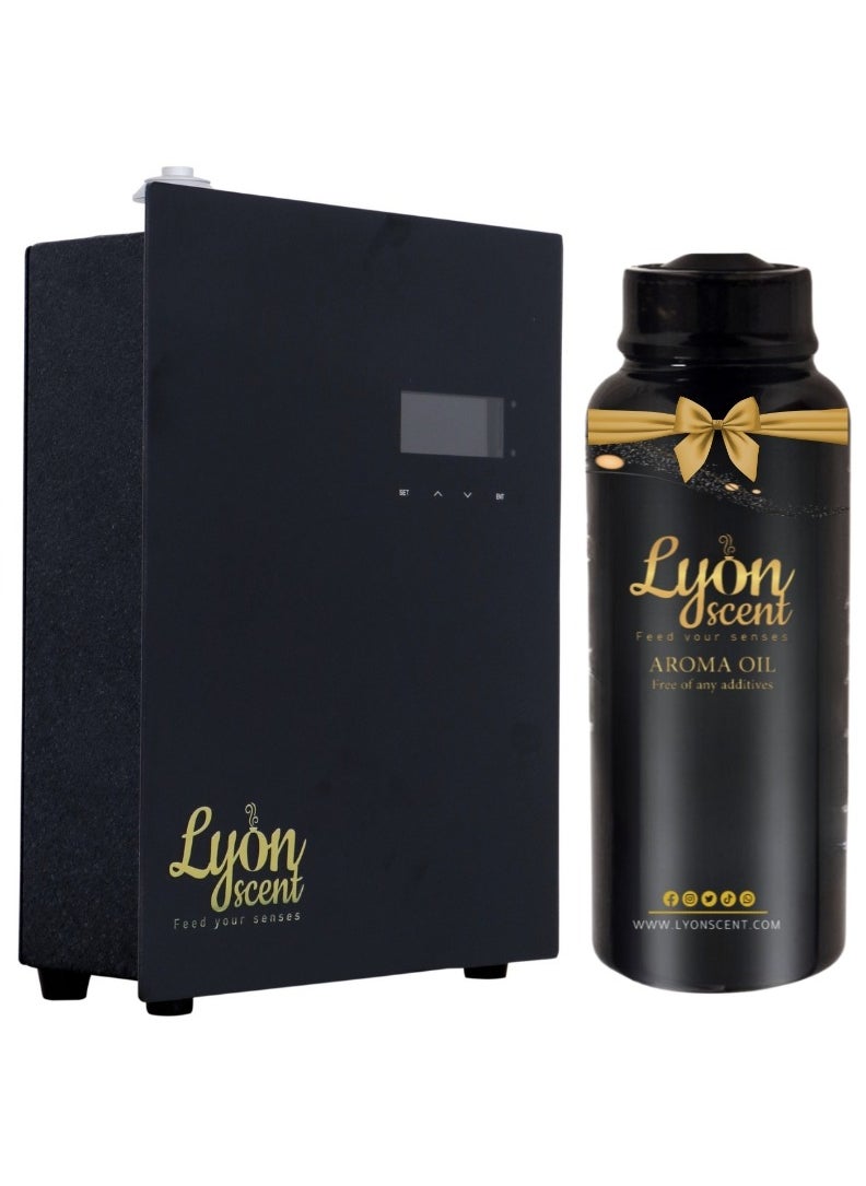 Lyon Scent Diffuser Machine with Aroma Oil 500ml, Home or Commercial spaces air freshener machine