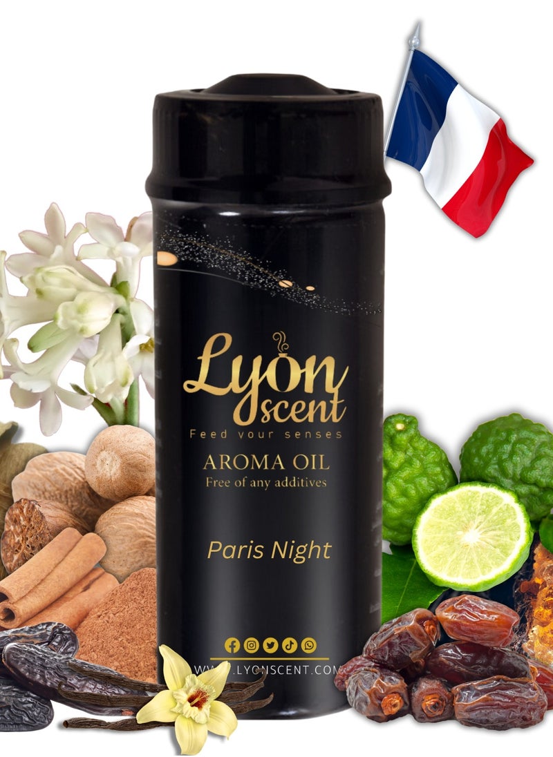 Lyon Scent Aroma Oil, Diffuser Aroma, Refills for Diffuser, Air Freshener, Scent of Paris, Essential oil (Paris Night)