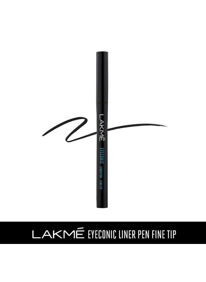 LAKMÉ Eyeconic Fine Tip Liner Pen, Black, 1ml