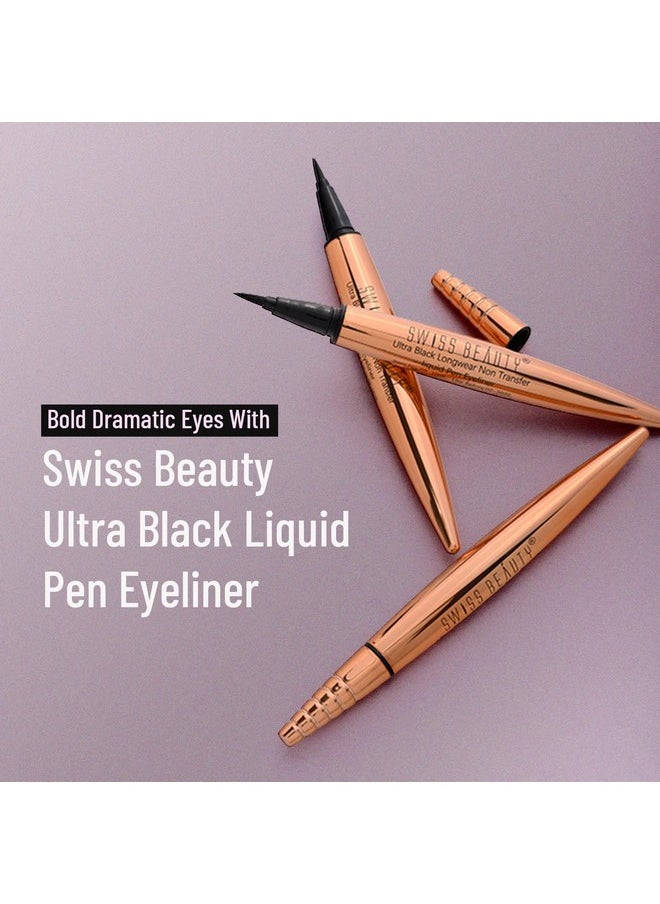 Swiss Beauty SB-1005 Ultra Black Liquid Pen Eyeliner Golden