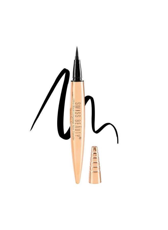 Swiss Beauty SB-1005 Ultra Black Liquid Pen Eyeliner Golden