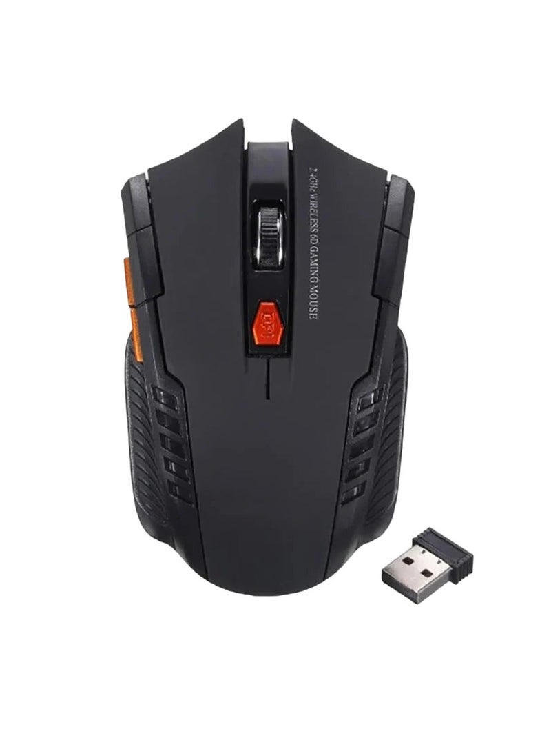 2.4Ghz Wireless Mouse, Portable Optical Office Mouse, Lightweight Compact Photoelectric Mouse With USB Receiver, Strong And Durable Gaming Mouse For Computer Laptop, (1pc, Black)