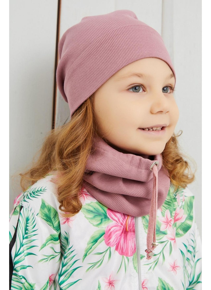 Girl's Light Pink Hat Beanie Handmade Cotton Camisole