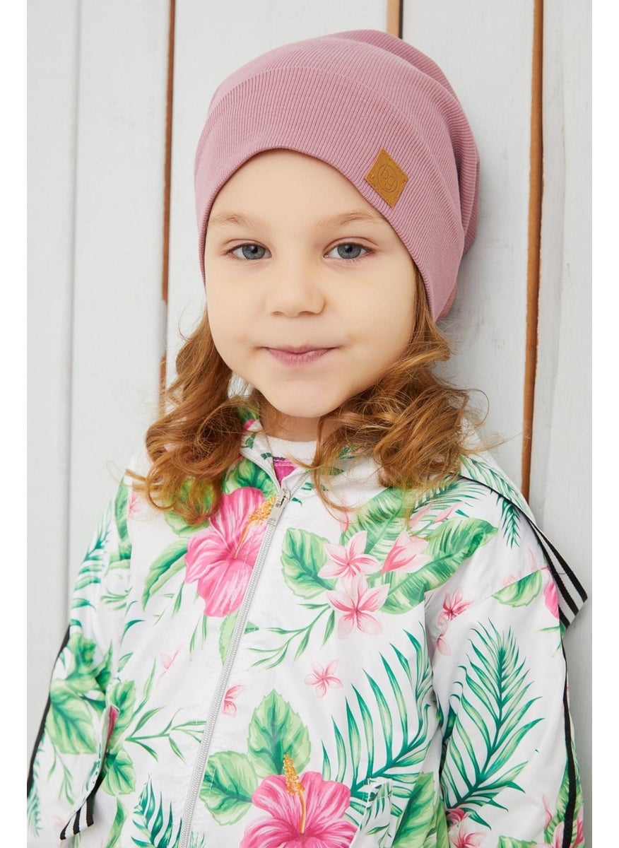 Girl's Light Pink Hat Beanie Handmade Cotton Camisole