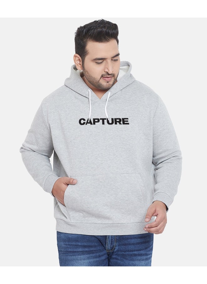 Instafab Plus Men's Grey Capture Hoodie