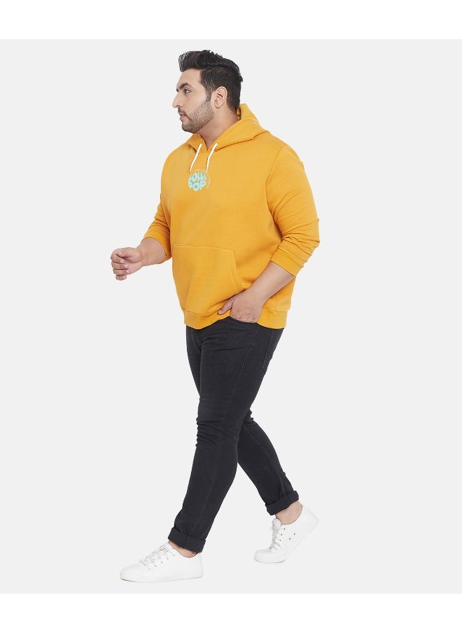 Instafab Plus Men's Mustard Yellow Lollipop Hoodie