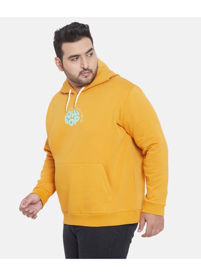 Instafab Plus Men's Mustard Yellow Lollipop Hoodie