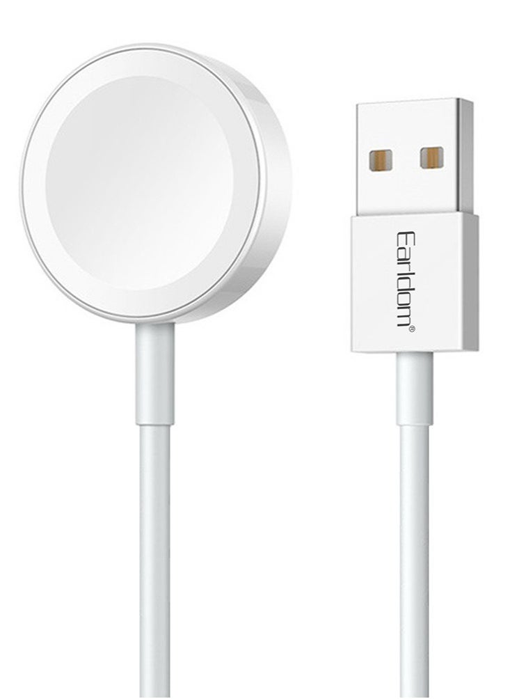 NEW ET-WC21 Wireless Charging Cable for Apple Watch - 1.0m, 5V/0.35A, Sleek White Design