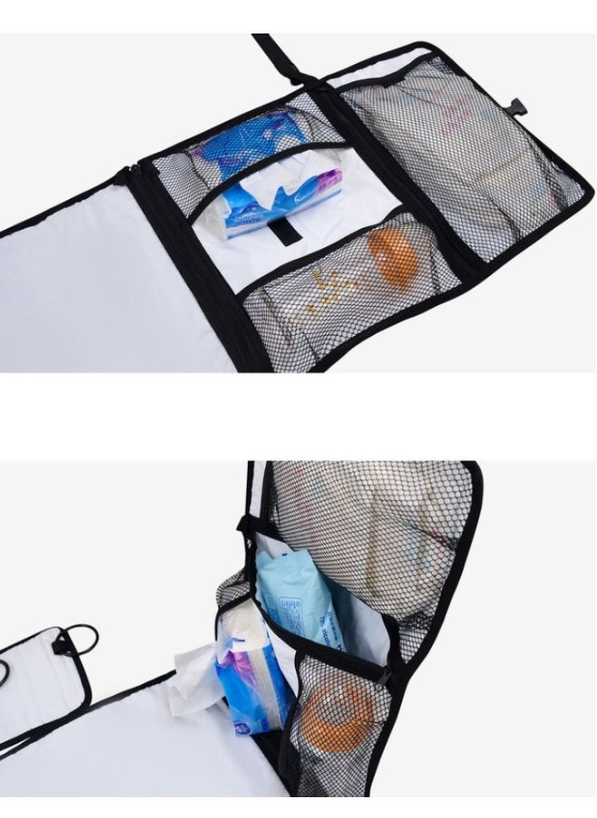 Baby diaper bag, changing pad bag, foldable, multifunctional, easy to store, portable, waterproof, baby diaper changing bag