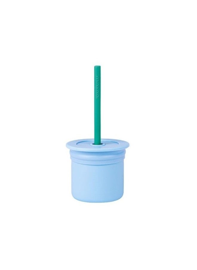 Sip Snack  Silicone  Mineral Blue