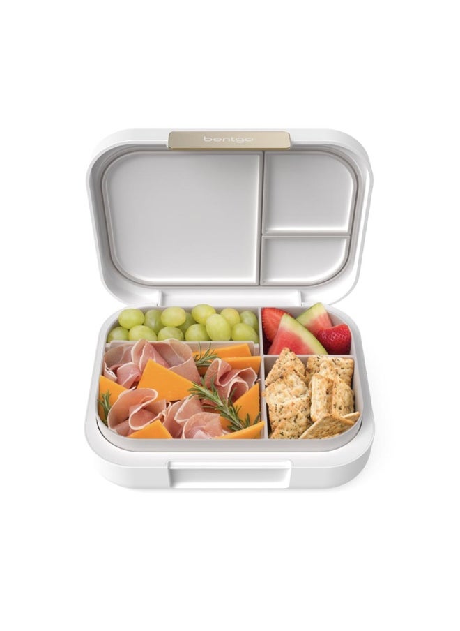 4 Compartments Modern Adult Lunchbox 850 mL  White