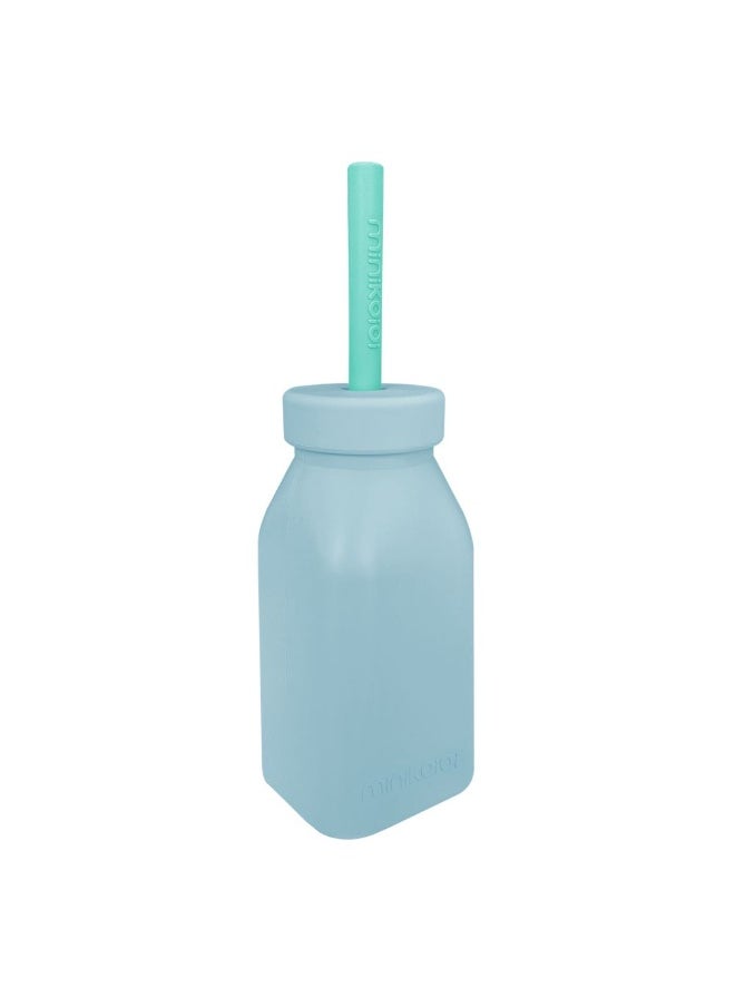 Bottle And Straw  Mineral Blue/Aqua Green