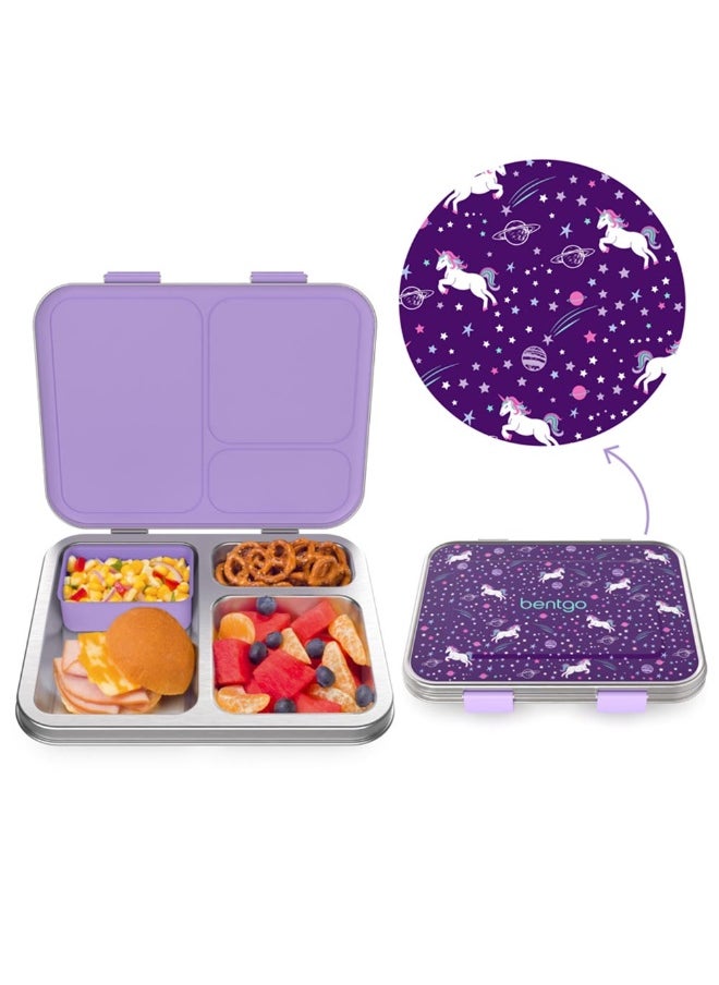 Kids Prints Lunchbox  Stainless Steel  Unicorn