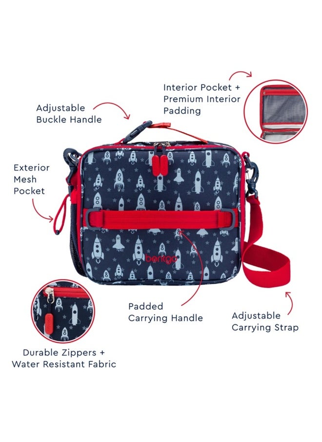 Kids Prints Lunchbag  Rocket