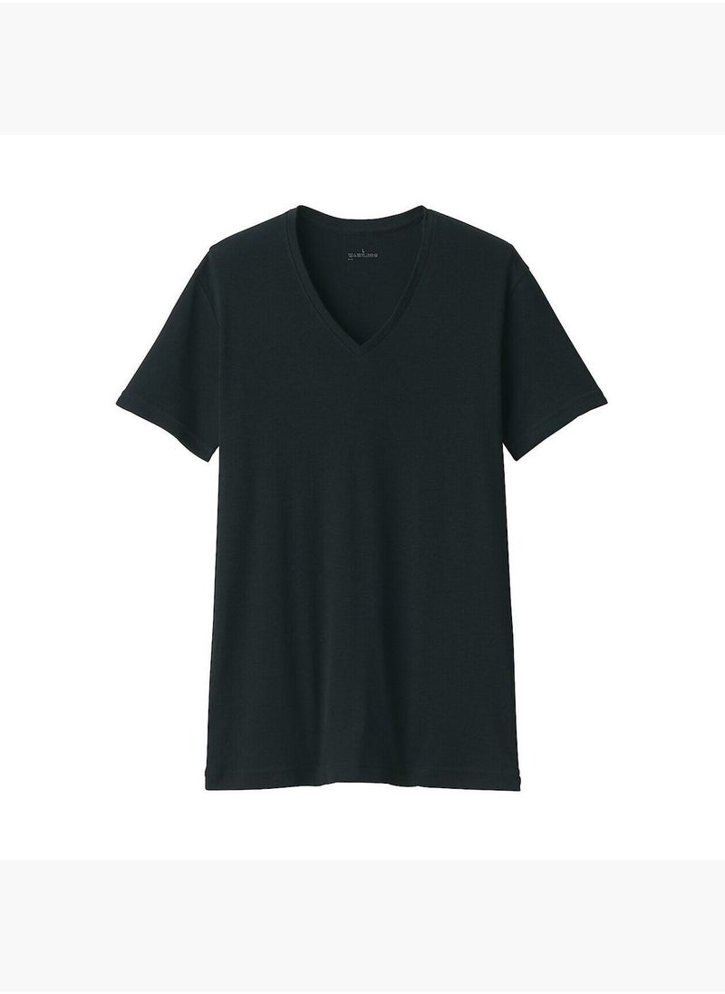 Moisture Wicking Cotton V Neck Short Sleeve T-Shirt