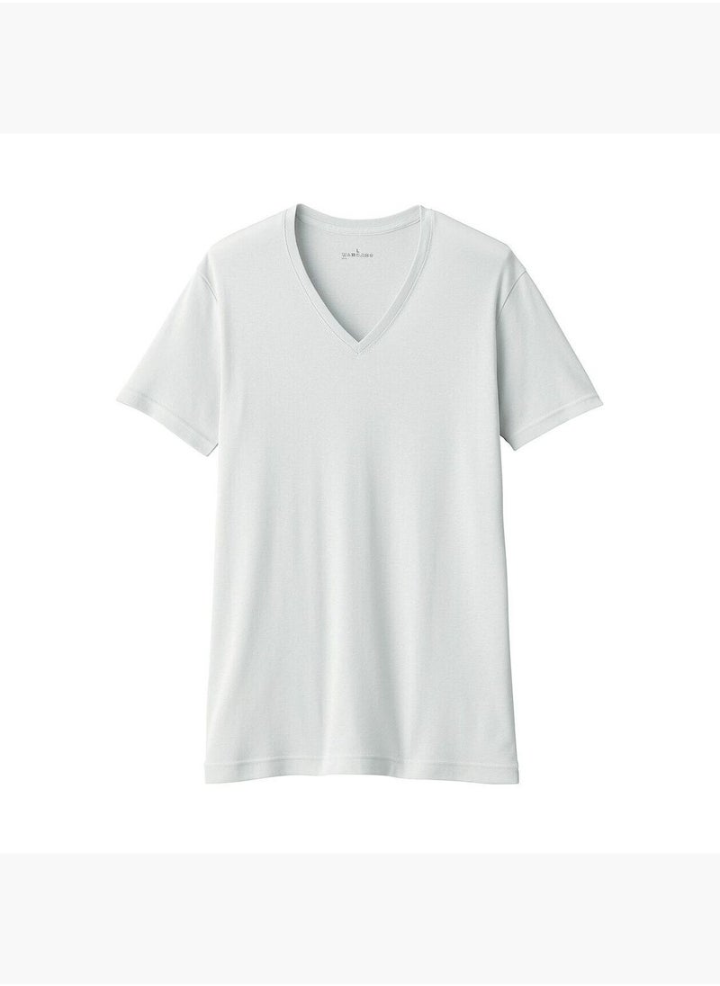 Moisture Wicking Cotton V Neck Short Sleeve T-Shirt