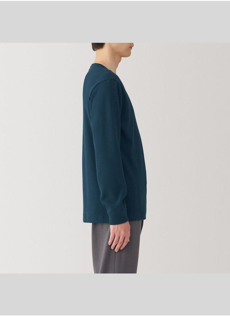 Warm Cotton And Wool V Neck Long Sleeve T-Shirt