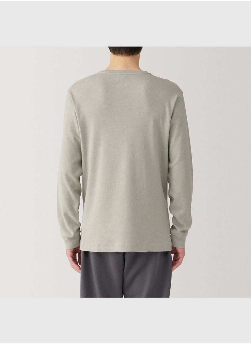 Warm Cotton And Wool V Neck Long Sleeve T-Shirt