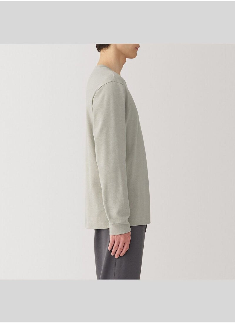 Warm Cotton and Wool Long Sleeve T-Shirt