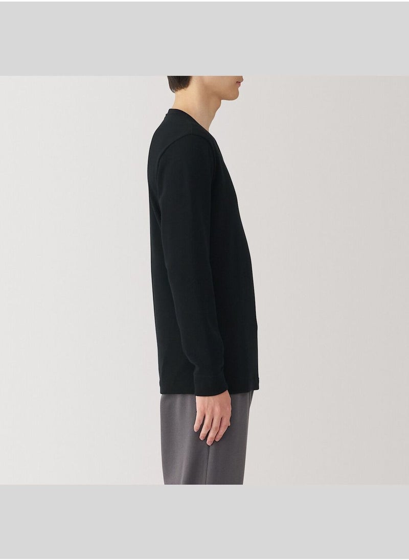 Warm Cotton And Wool V Neck Long Sleeve T-Shirt