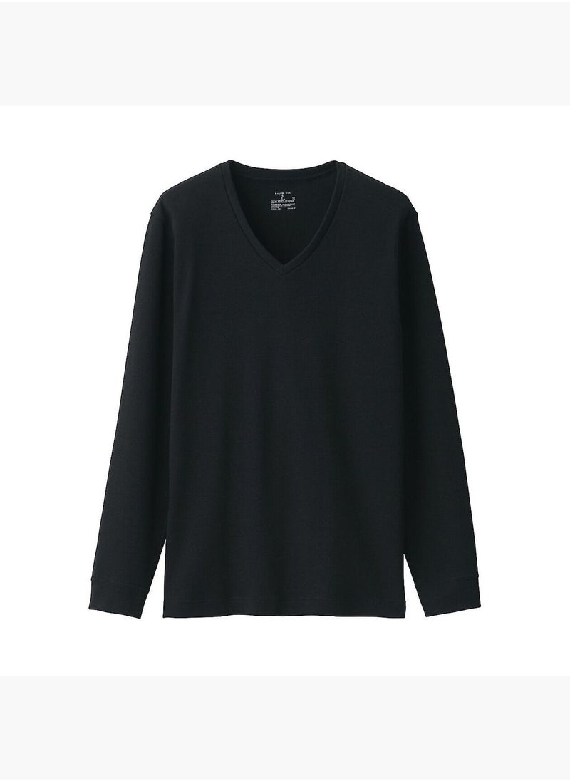 Warm Cotton And Wool V Neck Long Sleeve T-Shirt