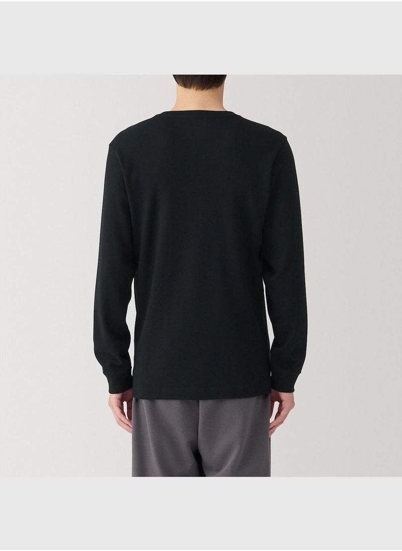 Warm Cotton And Wool V Neck Long Sleeve T-Shirt