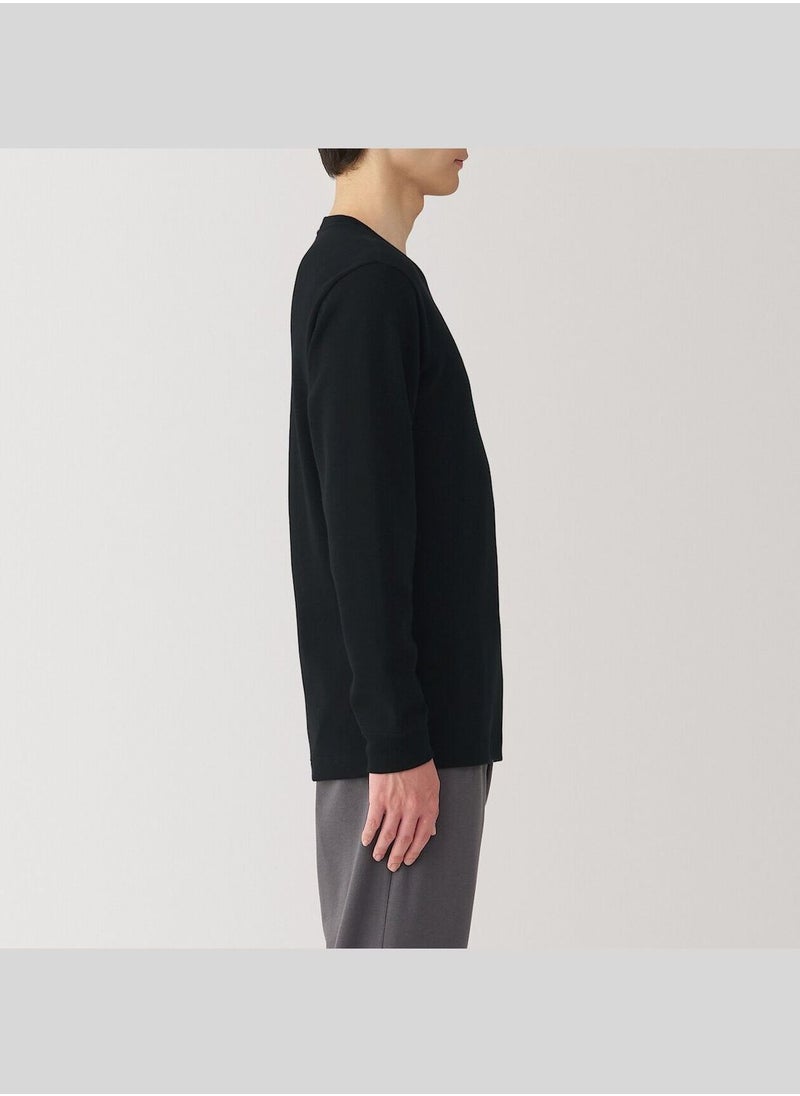 Warm Cotton and Wool Long Sleeve T-Shirt