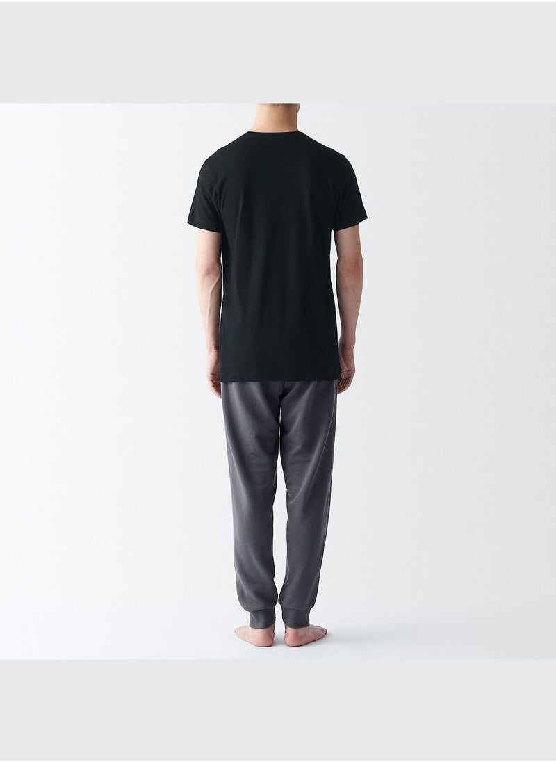 Side Seamless Cotton Crew Neck T-Shirt - 2 Pcs