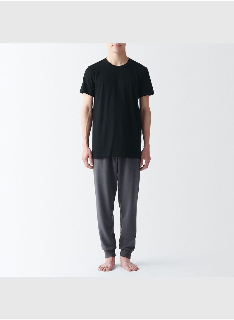 Side Seamless Cotton Crew Neck T-Shirt - 2 Pcs