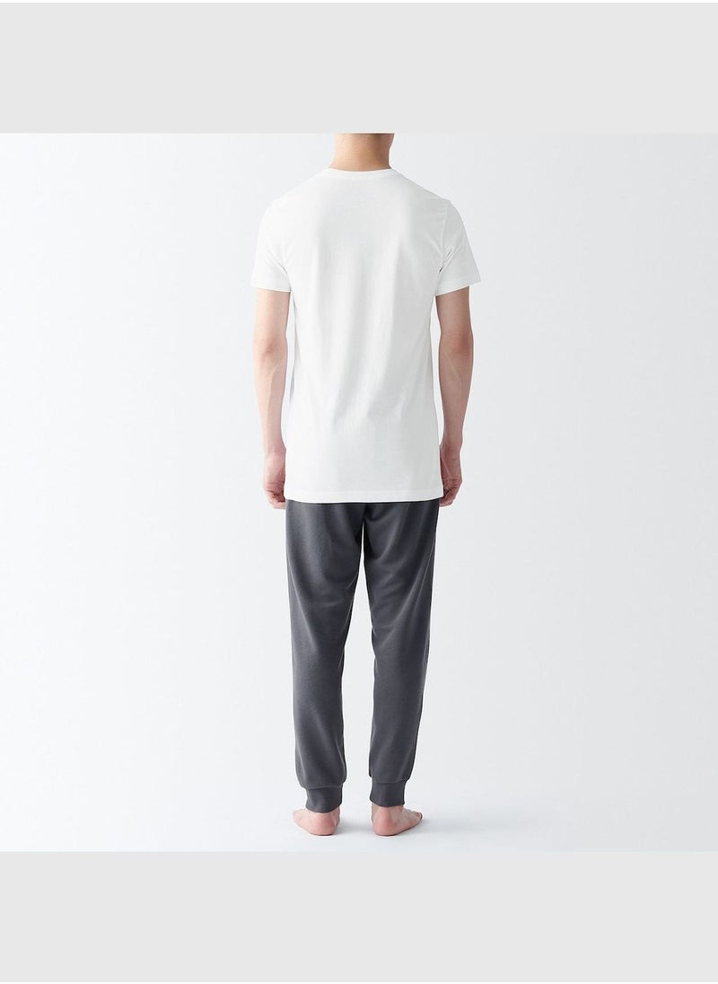 Side Seamless Cotton Crew Neck T-Shirt - 2 Pcs