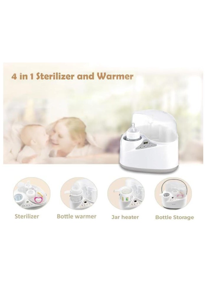 4 In 1 Baby Milk Bottle Sterilizer And Warmer Multi-Functional And Space-Saving Warmer Heater Sterilizer & Storage Of Bottles